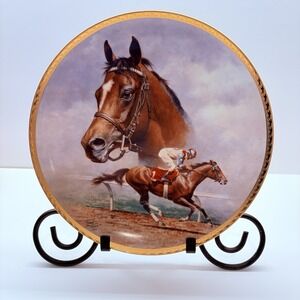 Fred Stone Cigar Horse Racing Collector Plate American Artists Gold Signature Ed